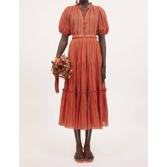 NEW ULLA JOHNSON oona top in porto - Picture 4 of 4